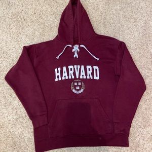 Harvard Hoodie Sweatshirt Medium